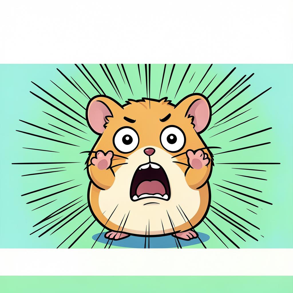 Shocked hamster